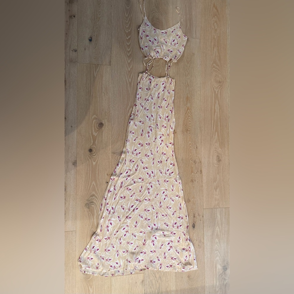 Acacia swimwear maxi cut-out orchid dress- Small